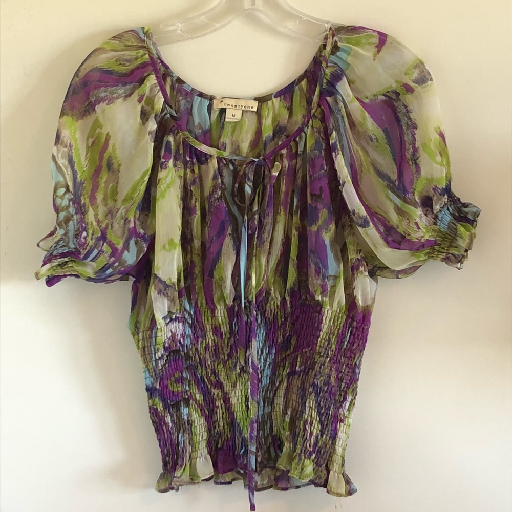 Forever 21 chiffon top size medium